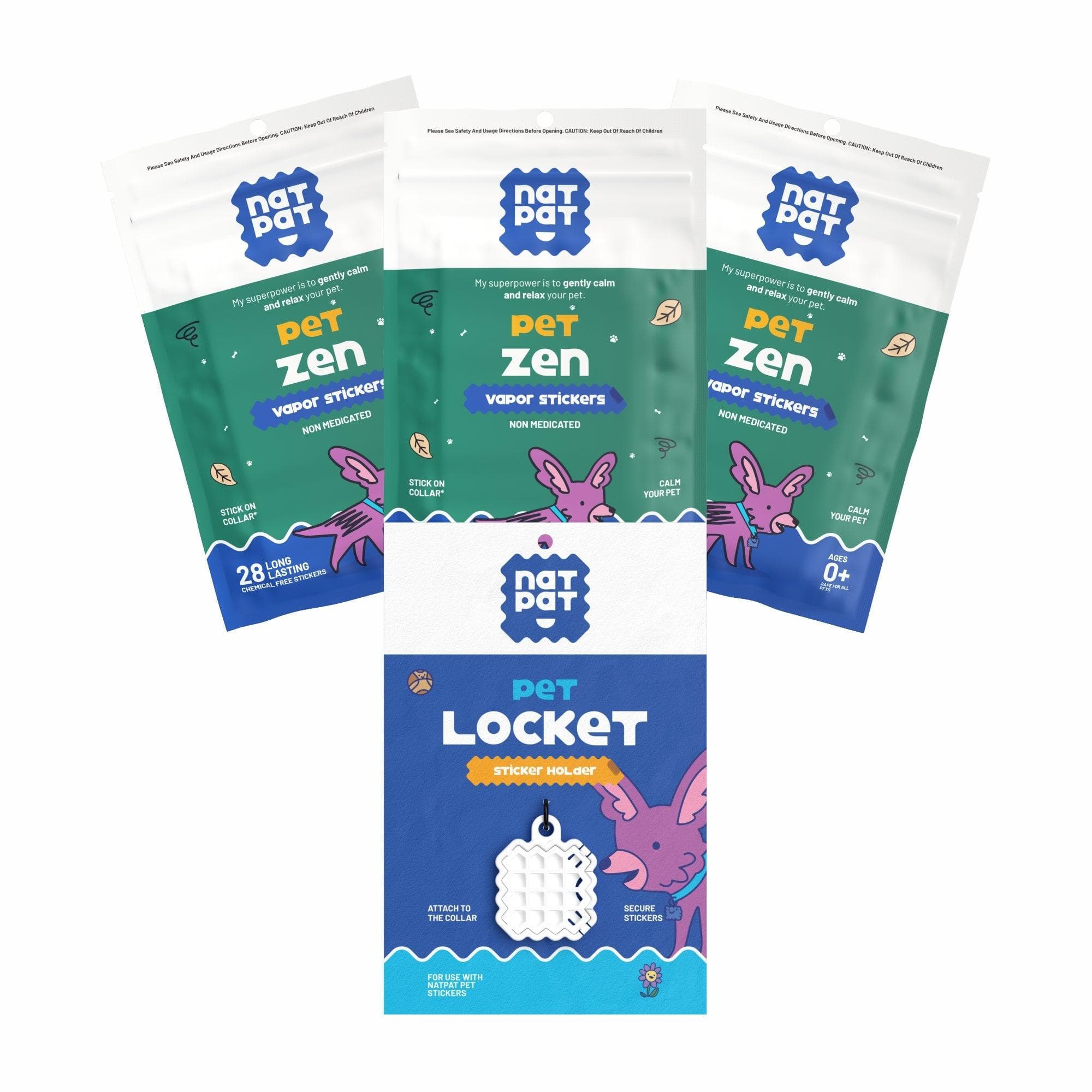 3 Packs of Pet Zen Vapor Stickers + 1 Pet Locket - Image 13