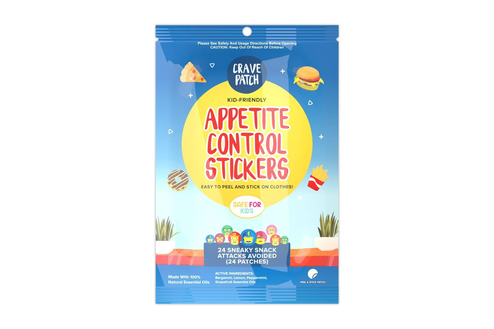 30 x CravePatch Appetite Control Stickers individual resale packets in a Retail Display Box - Image 3