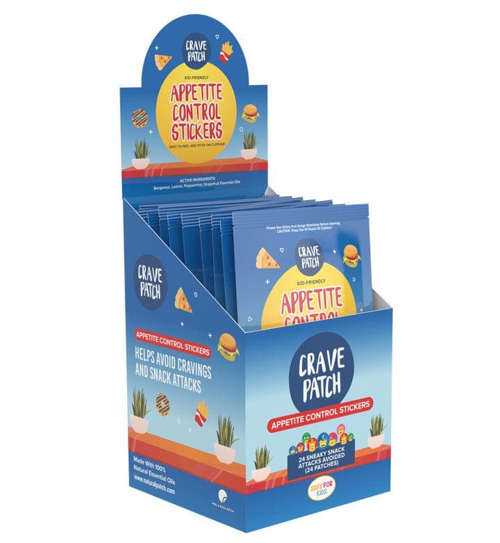 30 x CravePatch Appetite Control Stickers individual resale packets in a Retail Display Box - Image 5