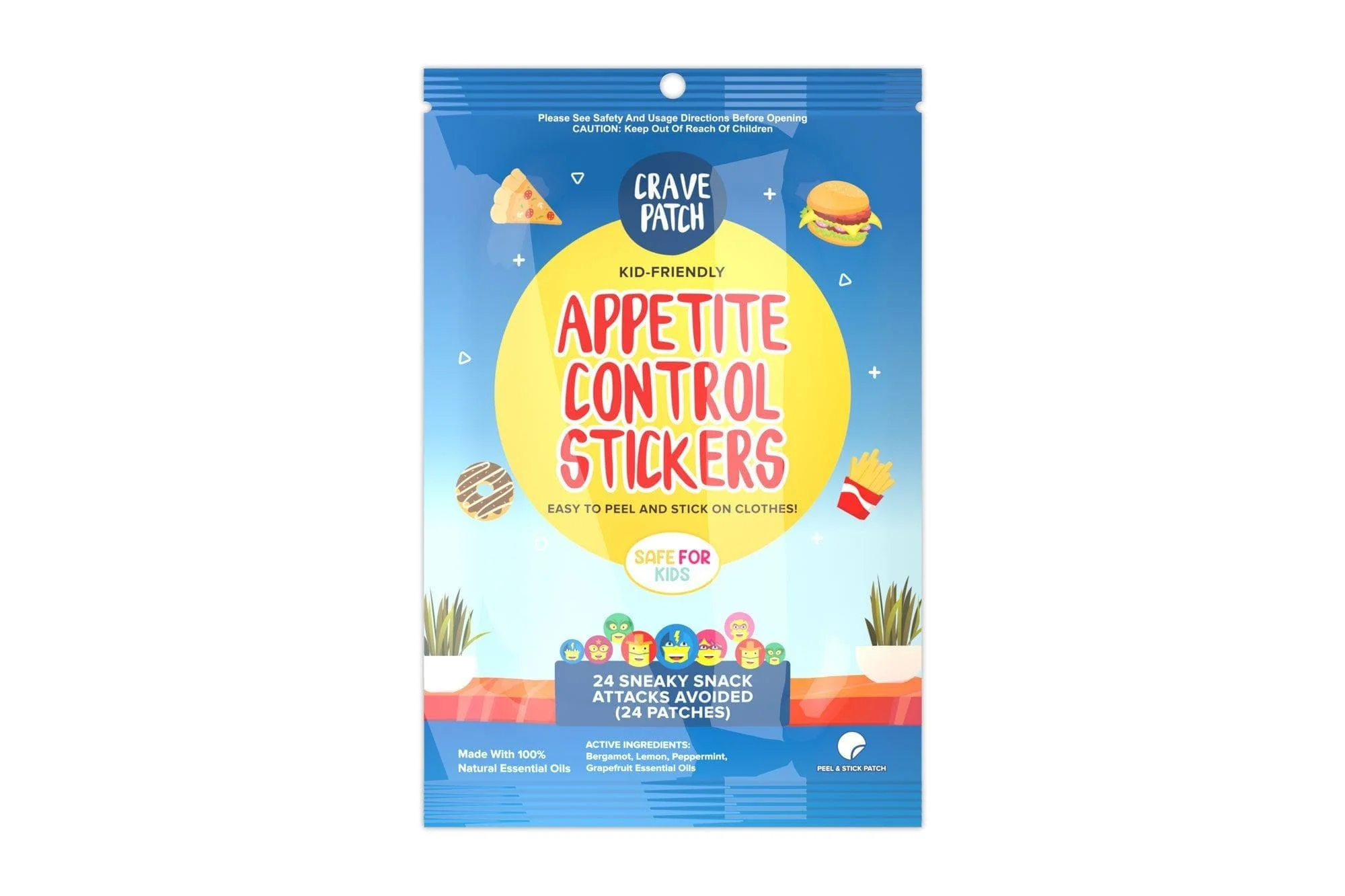30 x CravePatch Appetite Control Stickers individual resale packets in a Retail Display Box - AU - Image 3