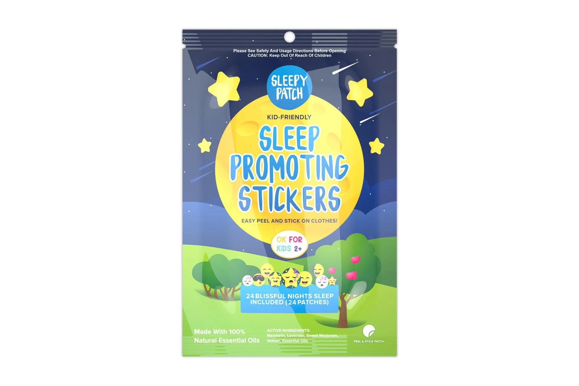 30 x SleepyPatch Sleep Promoting Stickers individual resale packets in a Retail Display Box - Image 3