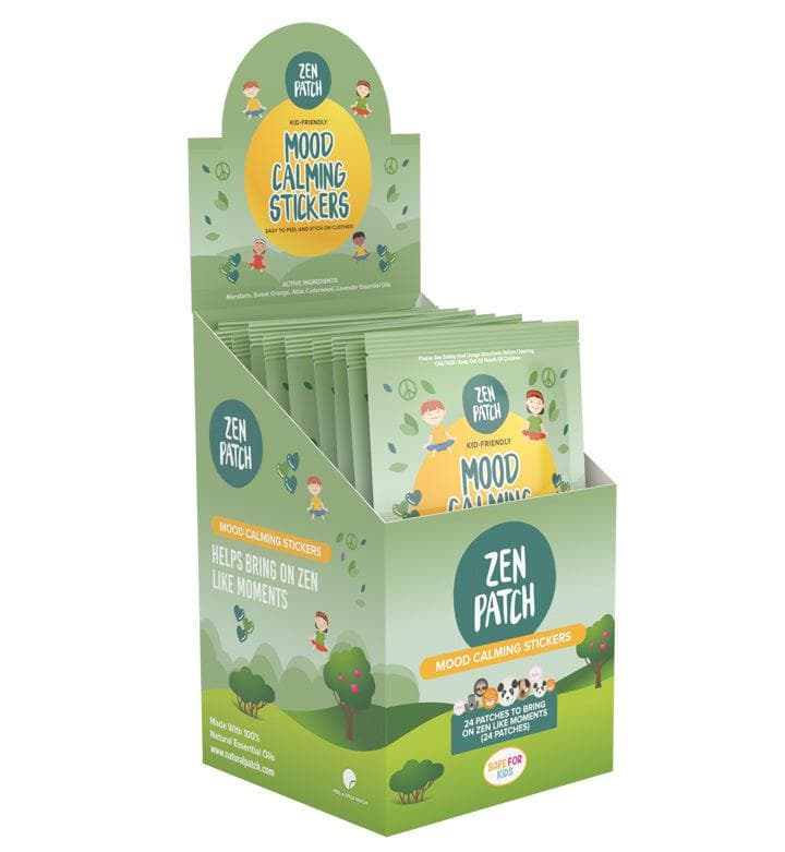 30 x ZenPatch Mood Calming Stickers individual resale packets in a Retail Display Box - Image 5