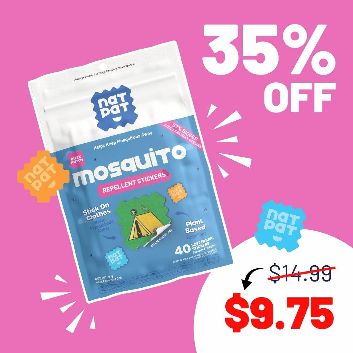 BuzzPatch - Mosquito Patches For Adults (Exclusive Offer) - Image 2