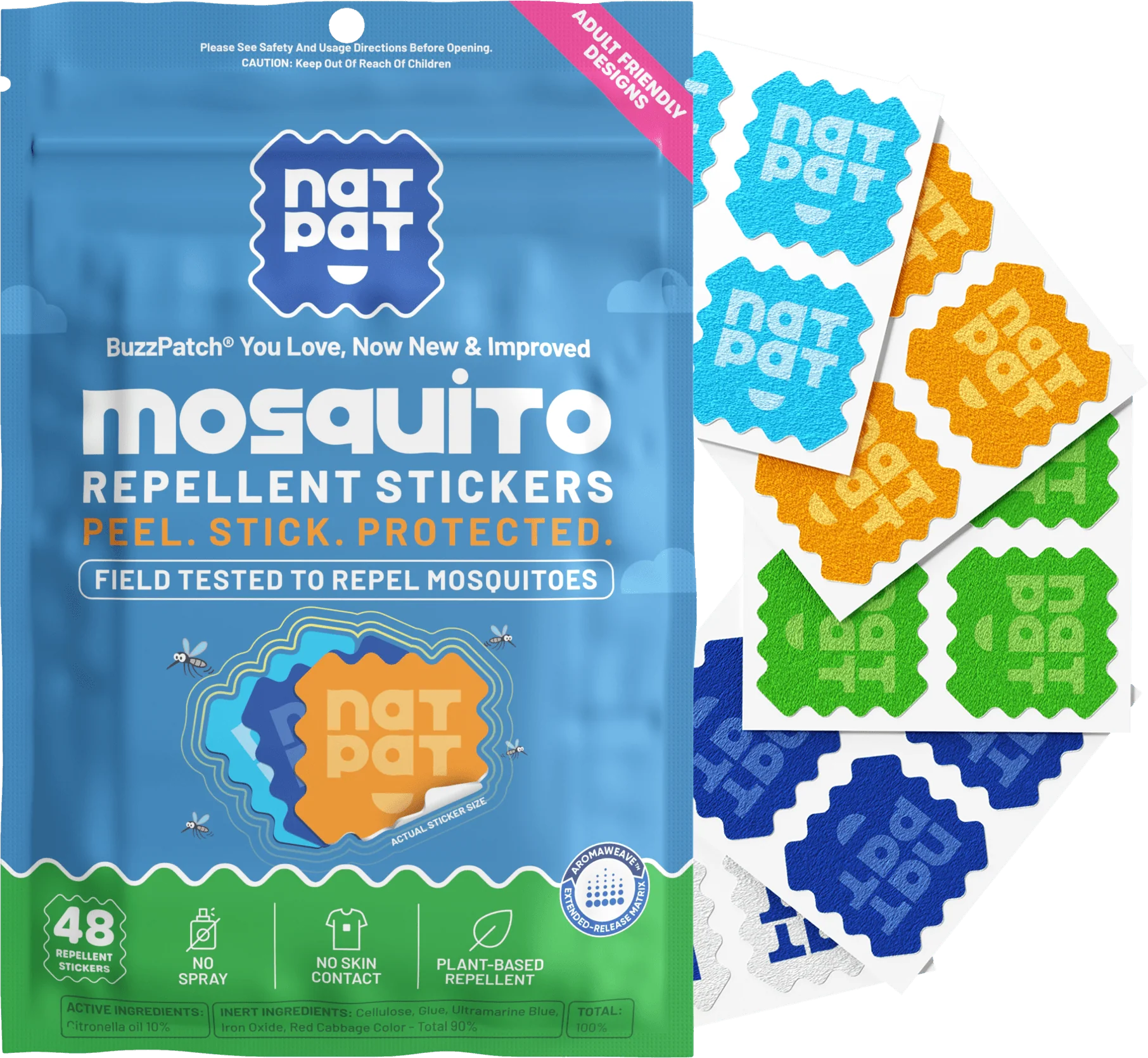 Mosquito Stickers for Adults