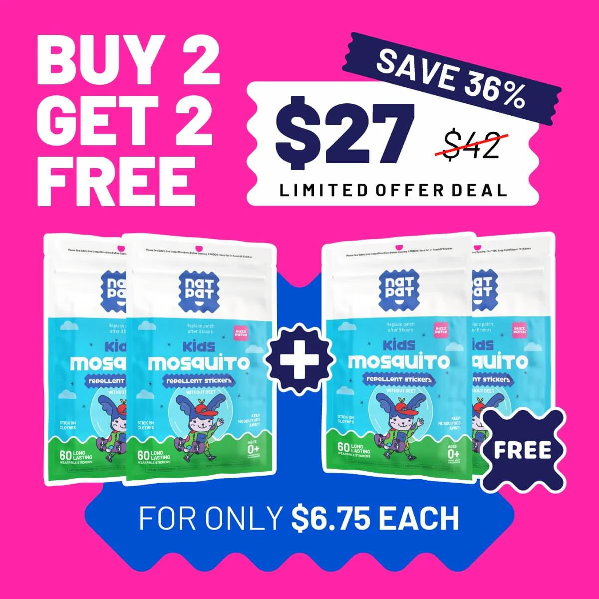 BuzzPatch - Mosquito Patches For Kids (Exclusive Offer) - Image 3
