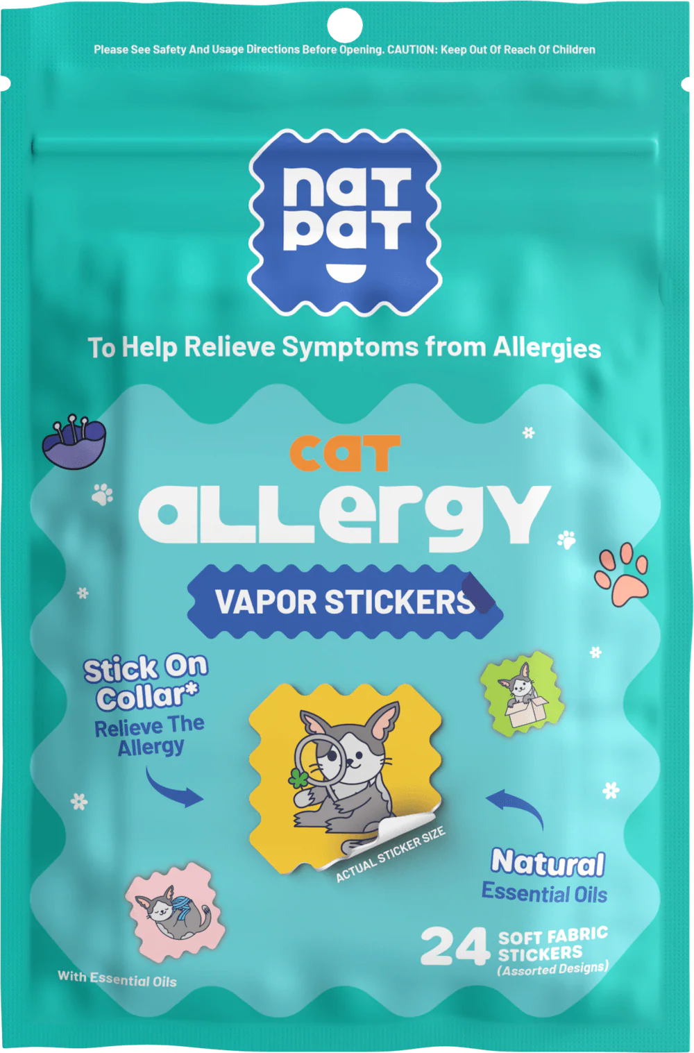 Cat Allergy Relief Vapor Stickers - Image 9