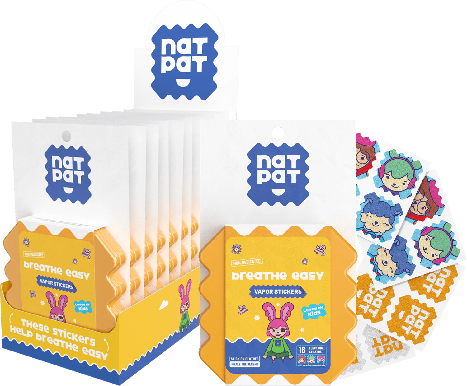 NatPat BreathEasy 16s - 10 Resale Packs in a Display Box