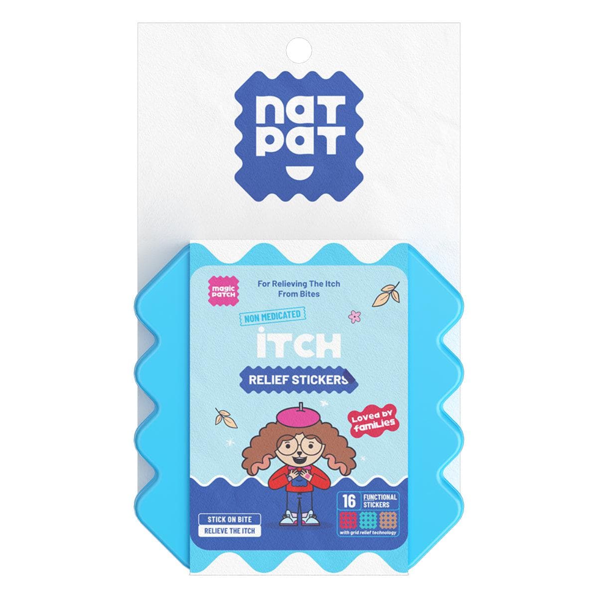 NatPat Kids Itch Relief Stickers 16s - 10 Resale Packs in a Display Box - Image 3