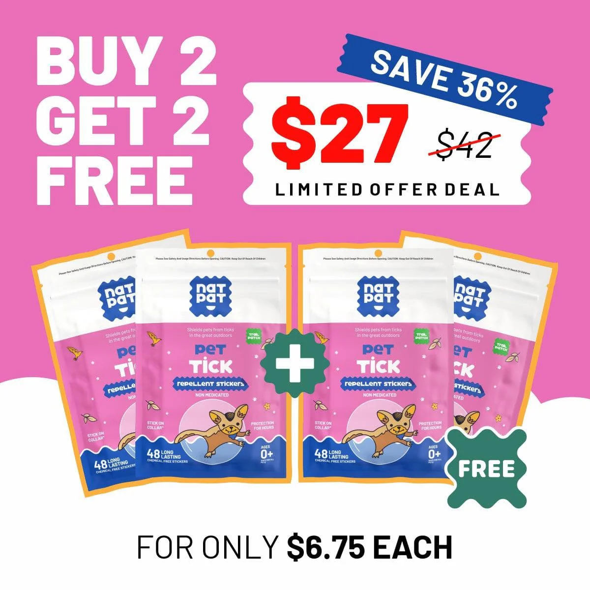 Pet Tick - Repellent Stickers (Exclusive Offer) - Image 2
