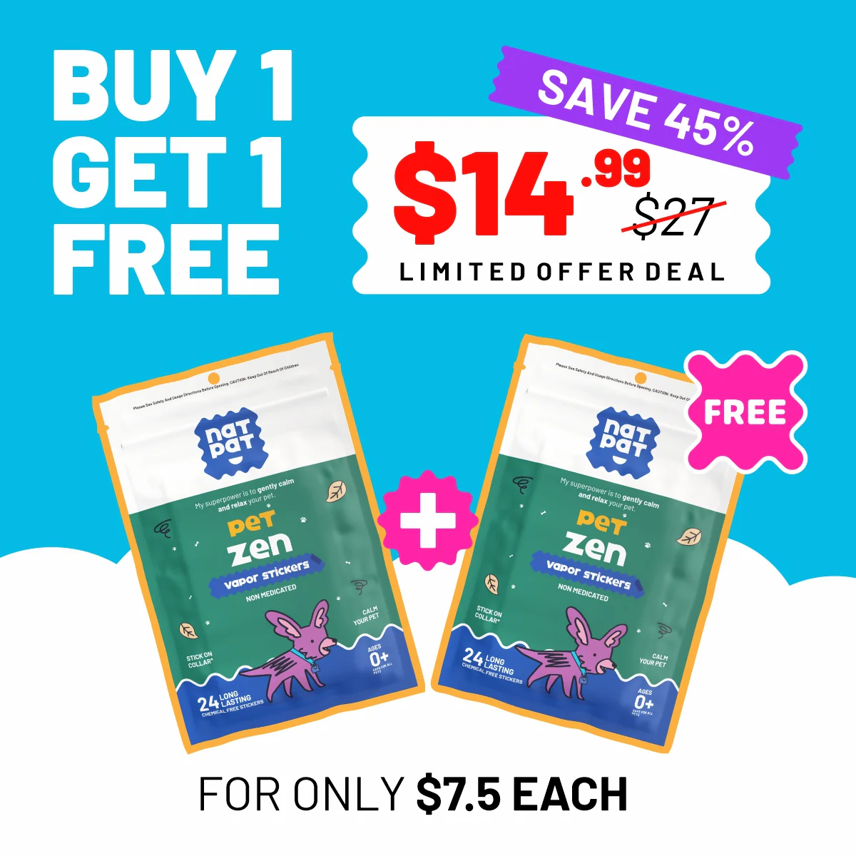 Pet Zen - Vapor Stickers (Exclusive Offer) - Image 3