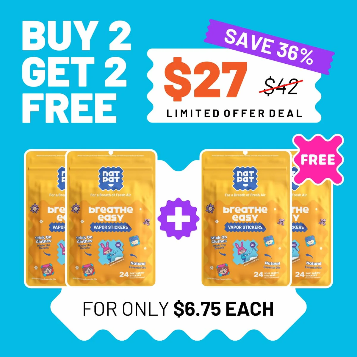StuffyPatch - Breath Easy Stickers (Exclusive Offer) - Image 2