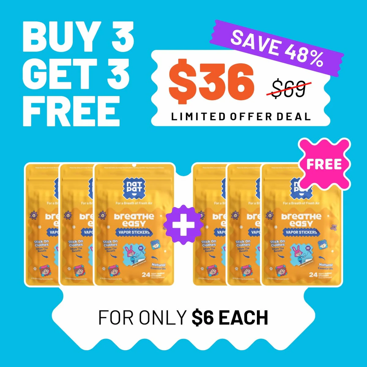 StuffyPatch - Breath Easy Stickers (Exclusive Offer) - Image 3