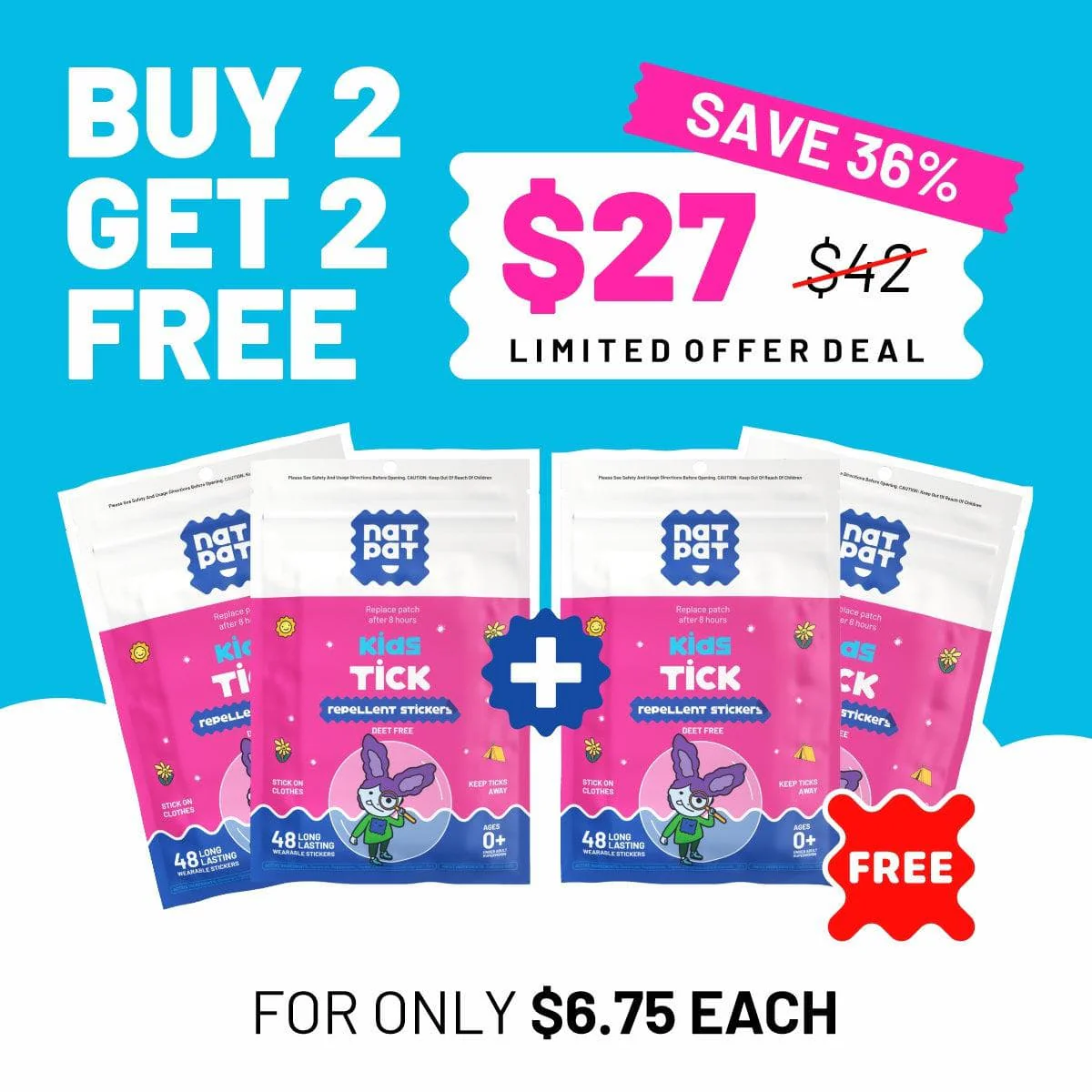 TrailPatch - Kids Tick Patches (Exclusive Offer) - Image 2